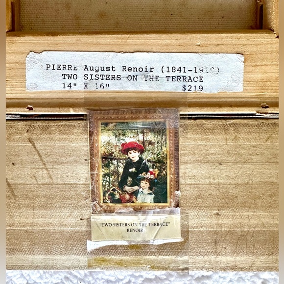 VTG PIERRE-AUGUSTE RENOIR-TWO SISTERS ON THE TERRACE OIL ON CANVAS 1841-1919 - Picture 6 of 6